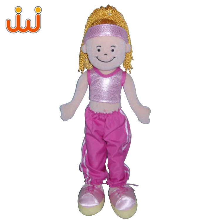 Custom Lovely Girl Baby Plush Rag Doll Toy