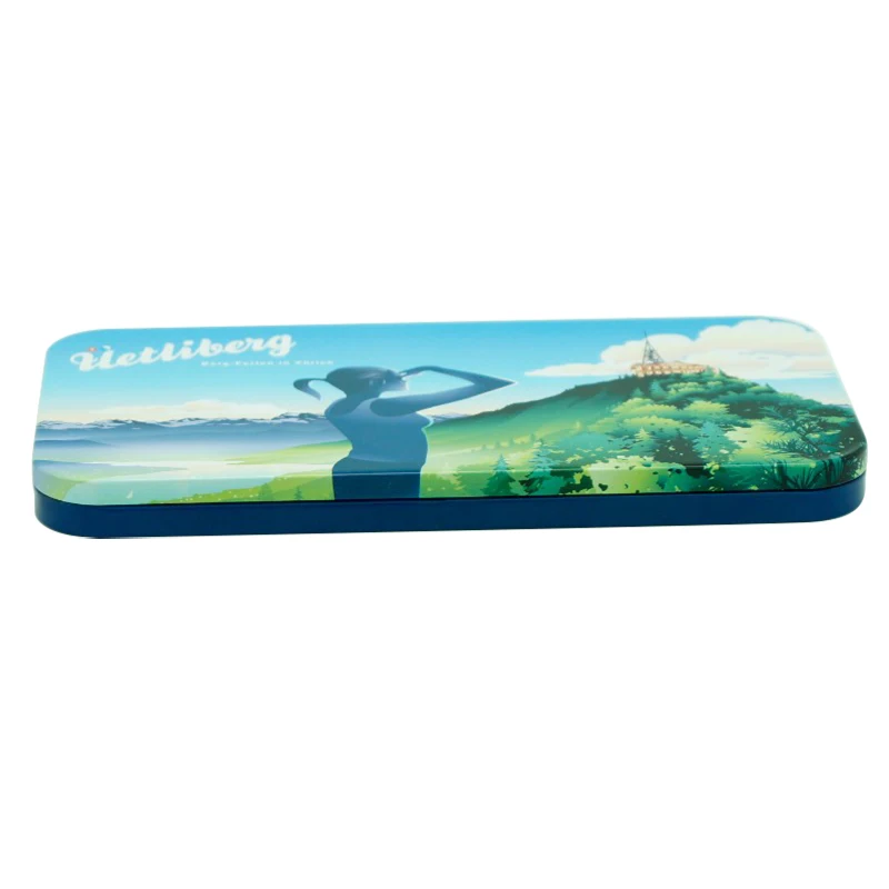 Customized pencil box tin box pencil case with easy lid