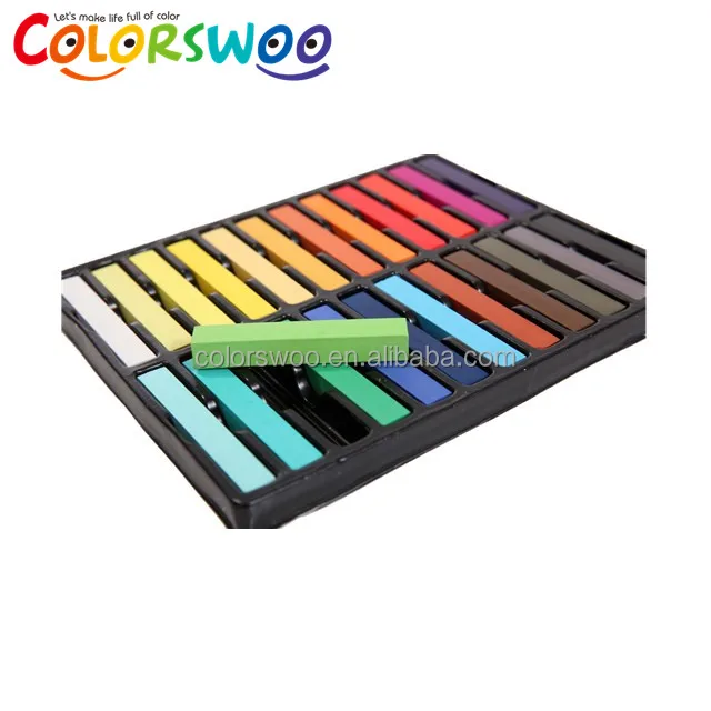 Durable And Beautiful 12 Colors Soft Pastel Temporary Washable Hair Chalk Washable diy Temporary Color dye hair Chalk for kids