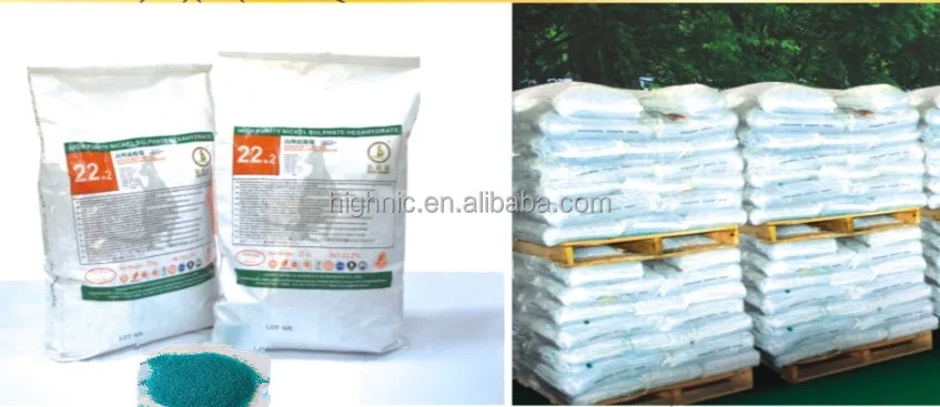 Высокой чистоты сульфата Никеля сульфат никеля цена