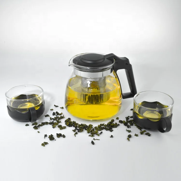 Promotion Cheap Moroccan Small Glass Teapot With Strainer Inside