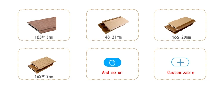 Hot sale outdoor wpc wood plastic composite exterior wall panel cladding