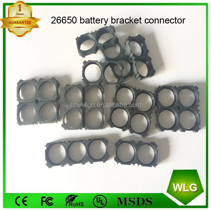 cylindrical 26650 Battery ABS Connector 2P 3P Li-ion battery Holder DIY Storage lithium battery pack Bracket