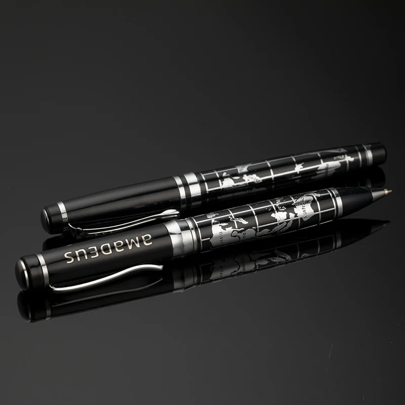 2025 металлические роликовые ручки с картой мира металлическая ручка эко-роликом