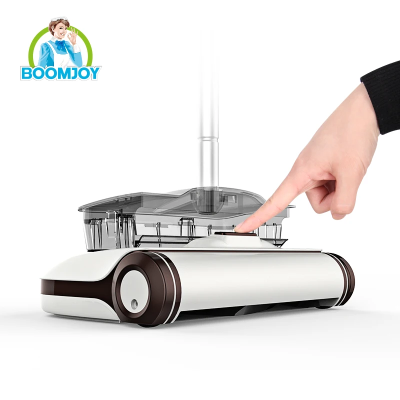 Boomjoy новейший дизайн 3 в 1 большая белая пластиковая Швабра из микрофибры пылесборник и набор метлы уборочная машина для
