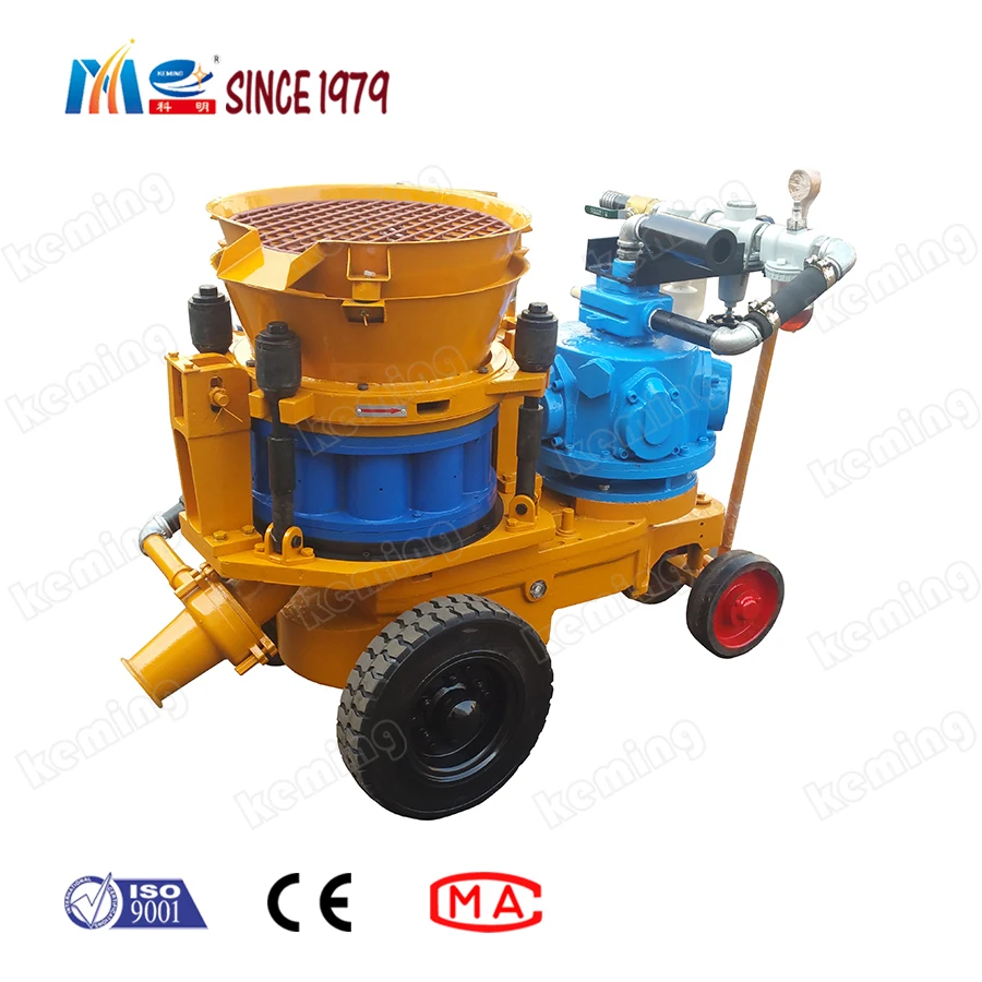 New Technology 7m3/h Air Motor Dry Shotcrete Gunite Machine For Spraying Concrete