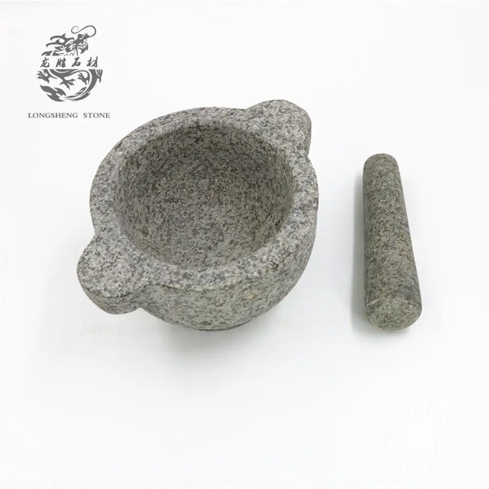 8-in natural granite mortars and pestles stone pound bowl 20*12 cm crusher for spices