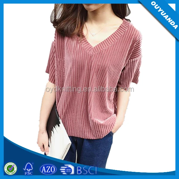 93% Polyester 7% Spandex New Design Corduroy Korean Velvet Thin Summer Clothing Velvet Fabric for Women Garment