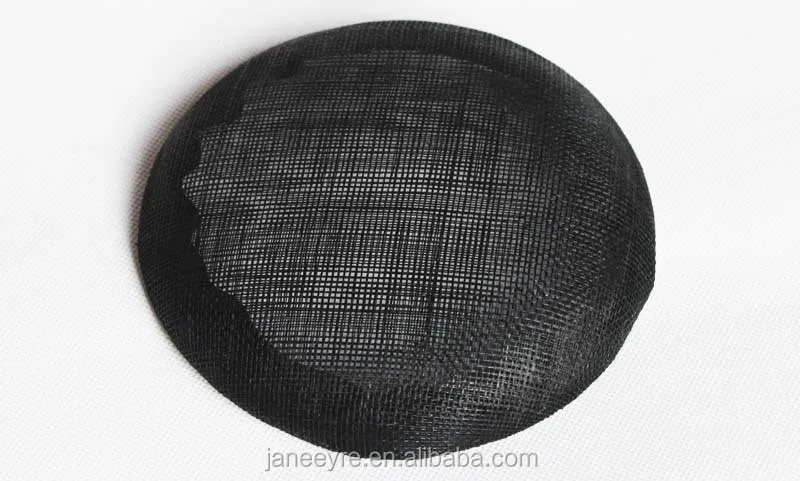 Шляпа Sinamay шляпа-Вуалетка черная 20 см