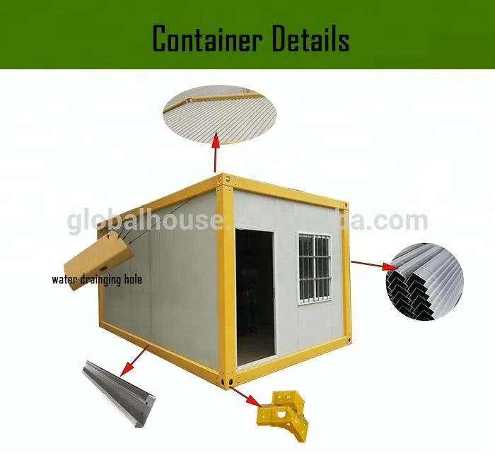 No need crane fast install cheap portable prefab prefabricated container house for labour camp