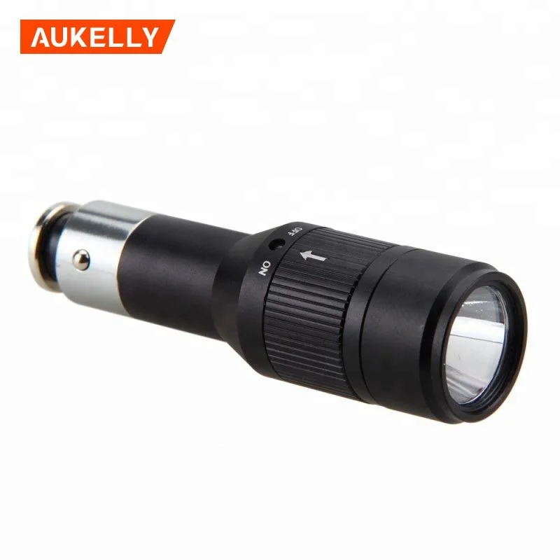 Mini Car Vehicle Charging Rechargeable Q5 LED Flashlight Pocket Torch Light