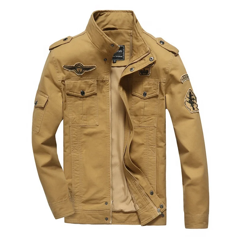 2023 Autumn Casual Design High Quality Outwear Custom Plus Size Washed Motorcycle Cotton Winter Jacket For Men