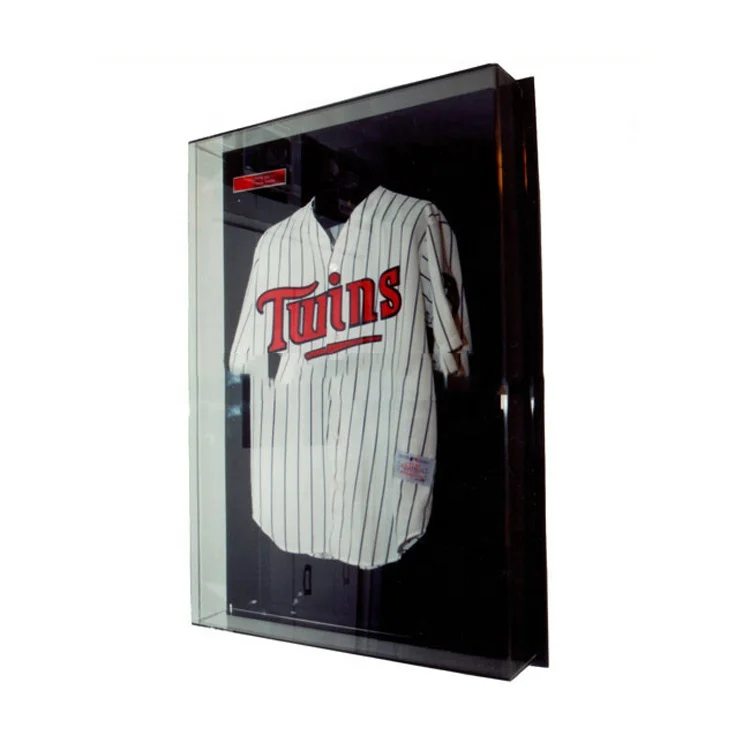 clear acrylic jersey display case,clothing store showcase,jersey shop display stand