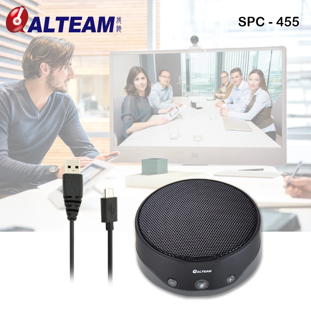 Mac, PC compatible VoIP calls mobile usb  portable speakerphone for conference room