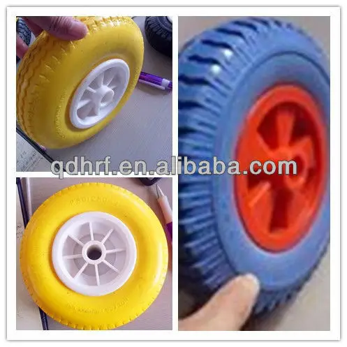 Твердые пенополиуретан колесо 250 - 4 с пластиковой