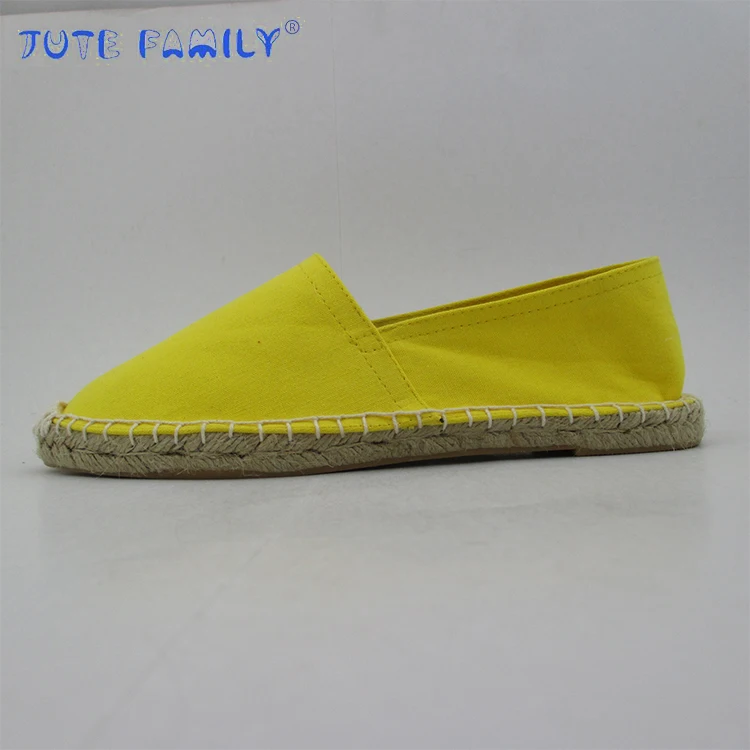 Wholesale Cheap Natural Hemp Sole Womens Flat Canvas Shoes Espadrilles