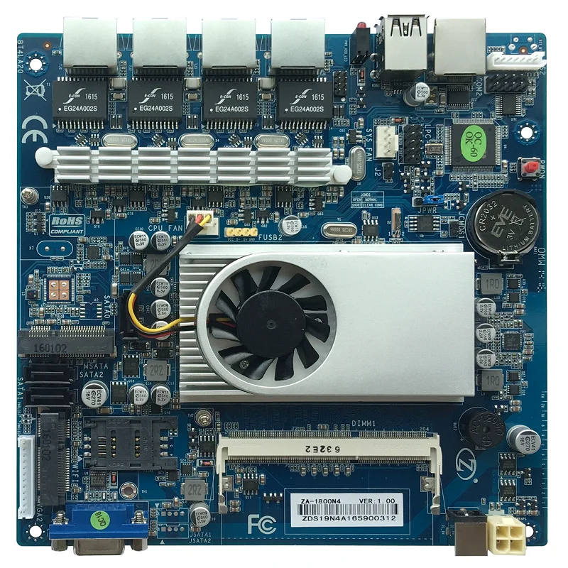 Firewall MINI ITX/NANO ITX 4 ethernet ports motherboard