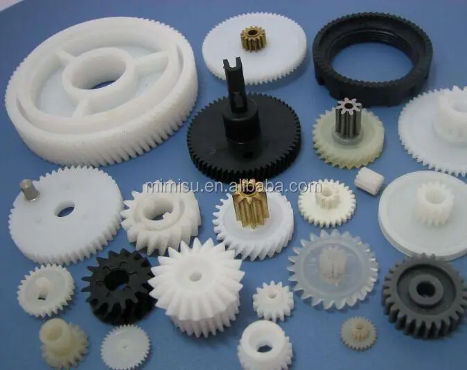 Plastic miniature spur geal bevel gear with anti-backlash gear