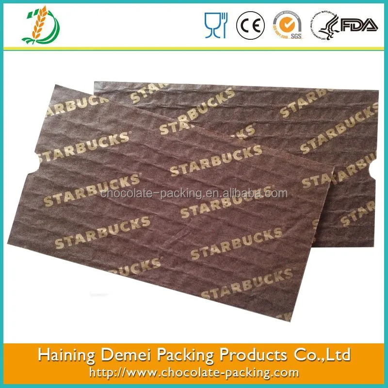
customized logo printed wax coating food grade wrapping paper fashion food wrapping paper design 