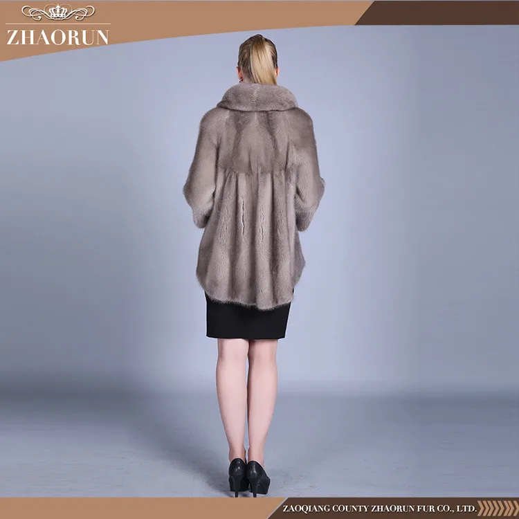 Factory Price Real Fur Coat Women Winter Long Mink Fur Coat For Women