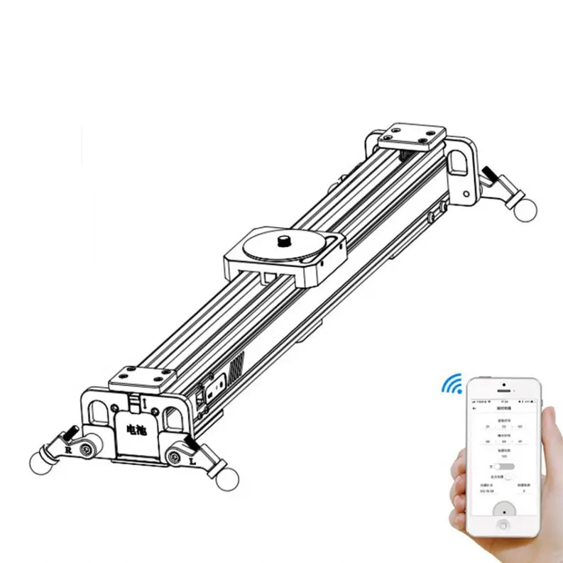 VGEET Прямая продажа с фабрики промежуток времени слайдер моторизованный Долли слайдер для DSLR видео камера видеокамера