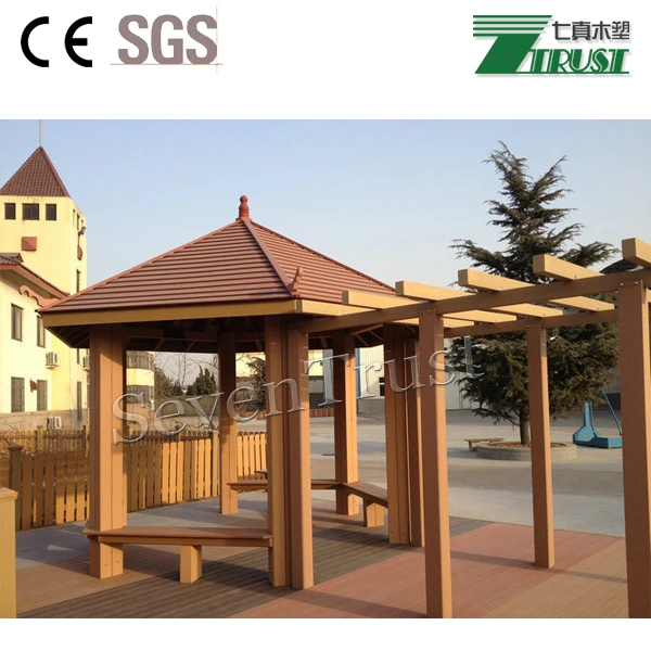 Wooden composite WPC garden pavilion price