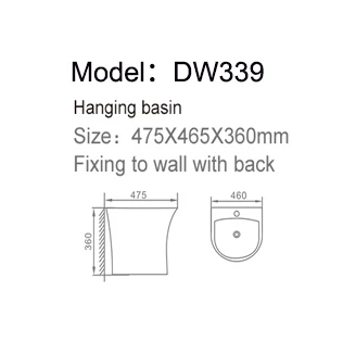 Ceramics Washbasin Popular Design for bathroom