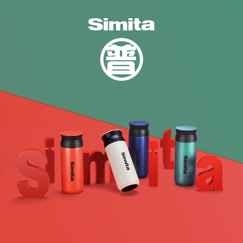 
SIMITA Water Bottles 400ml Vacuum Flask 304 Stainless Steel Insulated Leak Proof Thermos bottle for Sports 