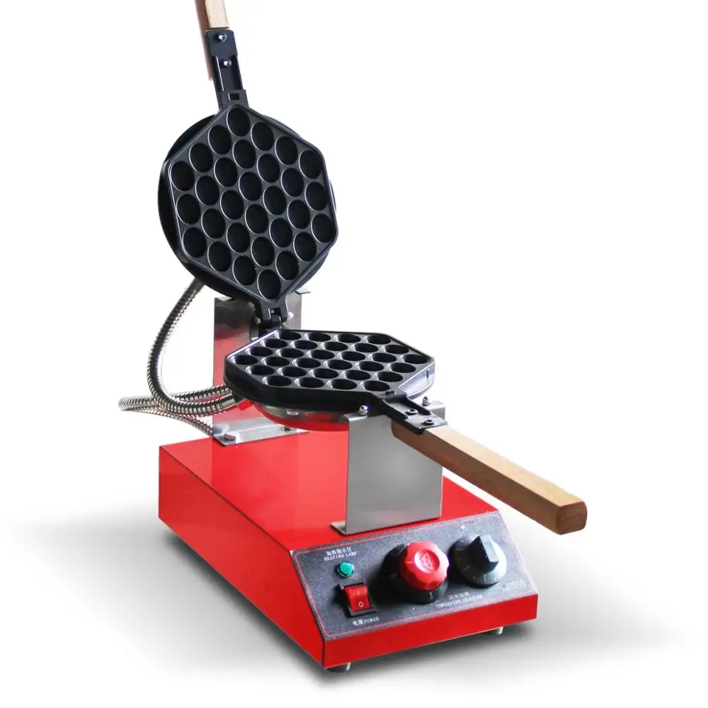 
Best Price Commercial electric hong kong cone machine egg bubble waffle maker red color 