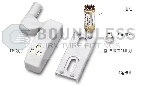 hydraulic furniture hinge with LED hinge light