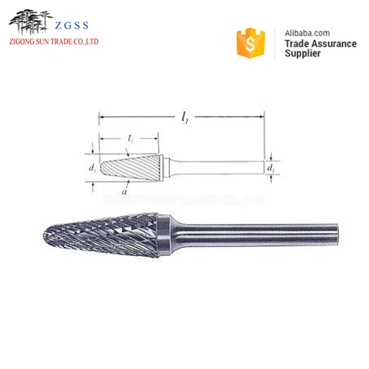 Zigong manufacture tungsten carbide rotary burrs in grade of YG7/YG8/YK15