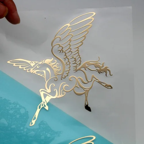 Custom Thin Metal Electroform Gold Silver Rose Gold Color Metal Nickel Logo Sticker with 3M adhesive