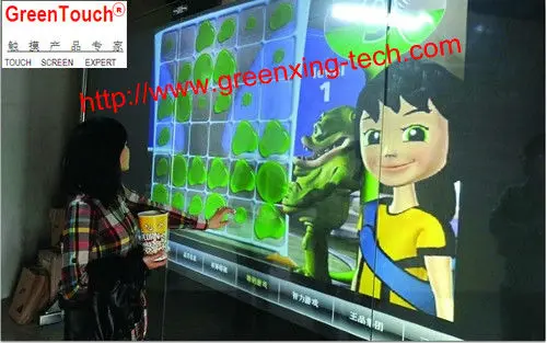 пленка заднего проекционный экран/70 дюймов самоклеящиеся 3d прозрачный голографический фильм/оконное стекло touch фольги