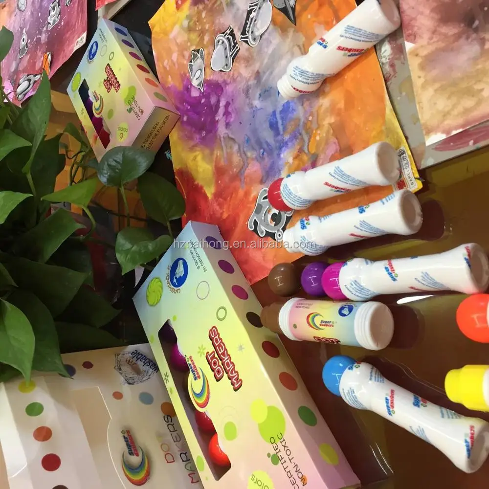 Creative kids art dabber dot marker popular in the US & UK sponge tip CH-2833 bingo markers