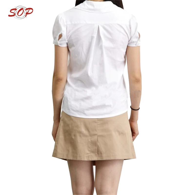 OEM service school uniforms clothes manufacturer girls skirts and shirts for summer