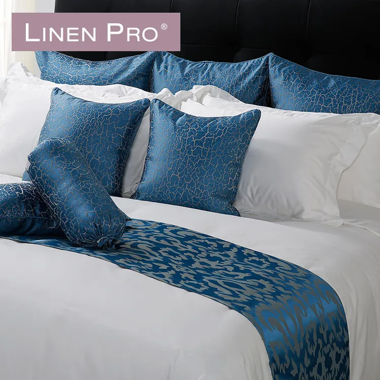 Bedding Set Cover Satin Cotton Bed Linen 100% Egyptian Luxury White for Hotel Under 60°C, as Per Hotel Washing Standard Solid 5%