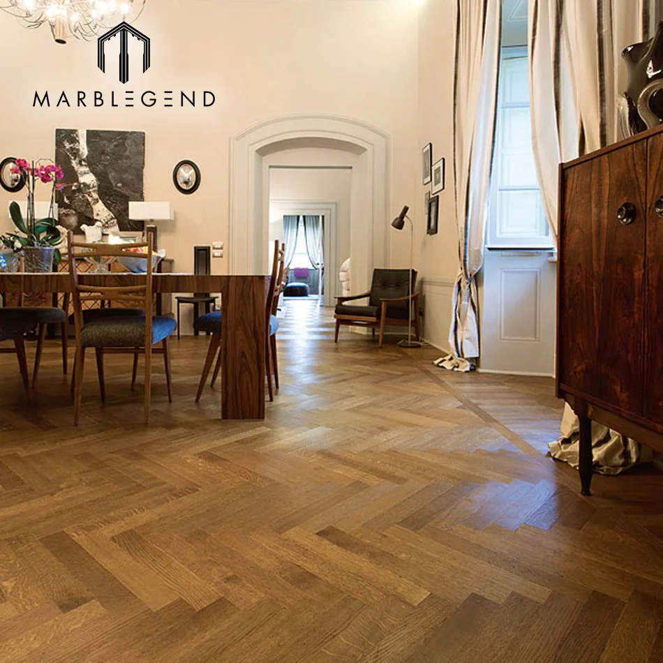 cheap price water resistant Herringbone oak engineered wood flooring