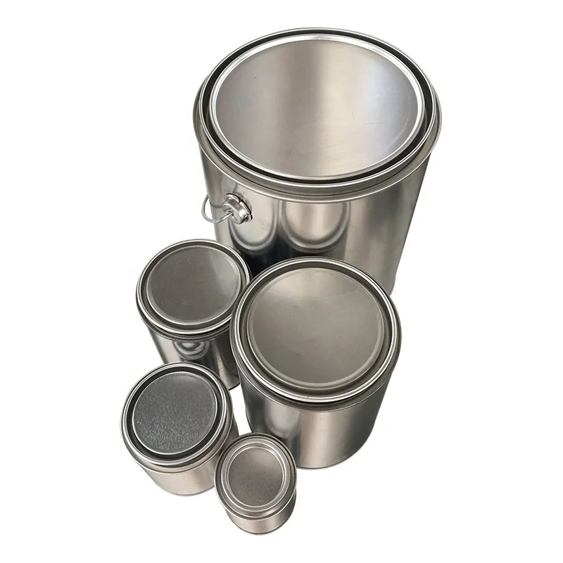 100ml Printed Round Metal Aluminium Small Tin Can Manufacturer Sealer With Pry Lid For Paint Usage