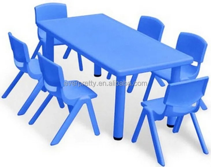 Wholesale plastic Used Daycare Furniture Kindergarten Tables and Chairs / Kid Table and Chair set