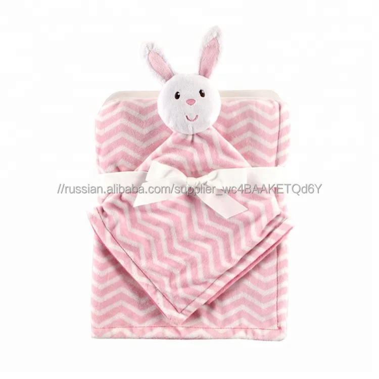 Пользовательские безопасности новорожденных кролик животных детские пледы Флисовое одеяло комплект