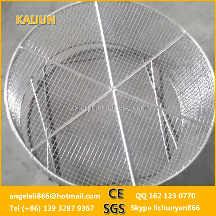 customize stainless steel 304 316 metal wire mesh filter basket /Fried filter cartridges