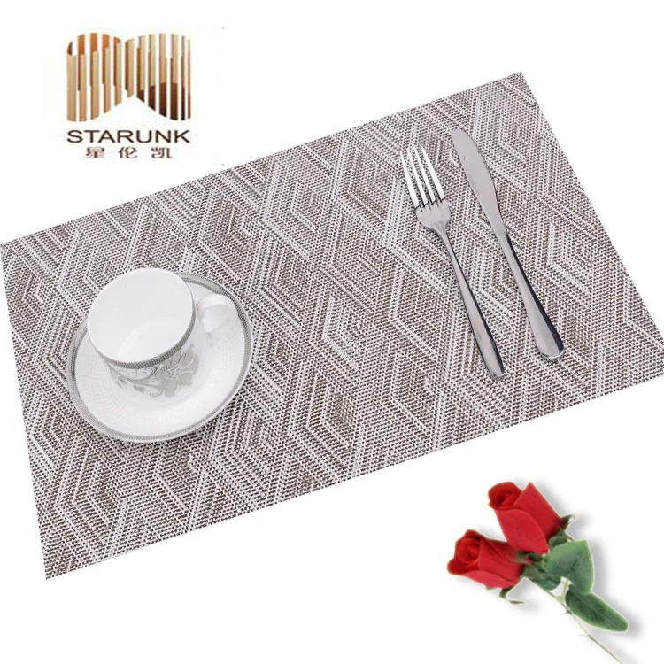 pvc plastic mat table runner for kitchen
