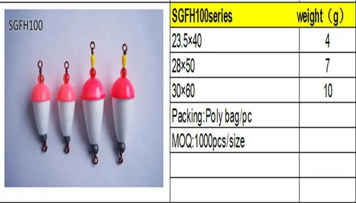 Оптовая продажа оборудование для рыбалки пластиковый поплавок из пенопласта