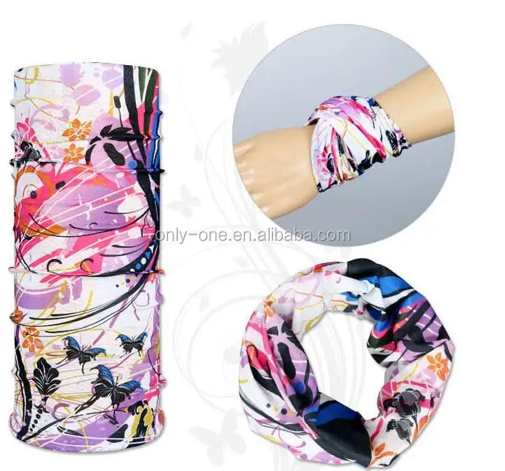 100% polyester sublimation printed cycling bandana custom brand bandana with baby and adult size