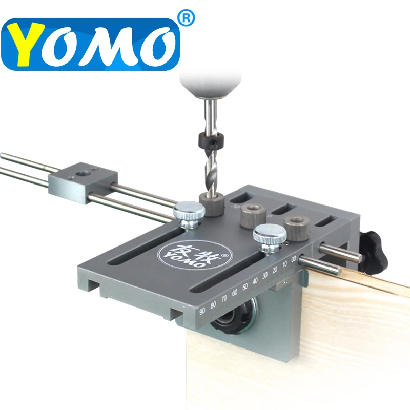 Aluminium Alloy wood Dowelling Jig Set Wood Dowel Drilling Position kit Cam Jig drill guide kit MD590