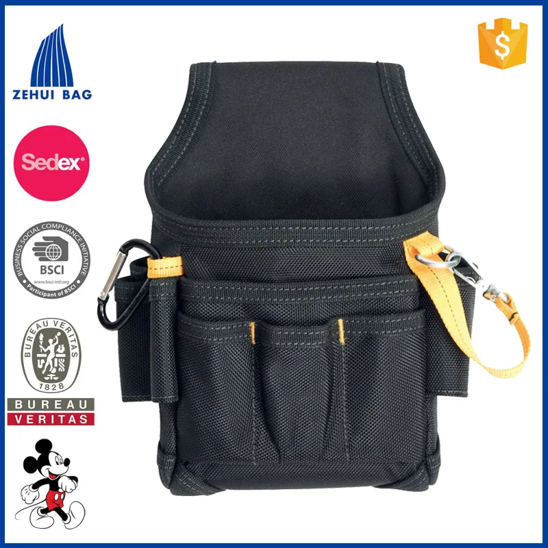 FREE SAMPLE High Capacity Tool Bag Waist Pockets Electrician Tool Bag Organizer Carrying Pouch Tools Bag Belt Waist Pocket Case