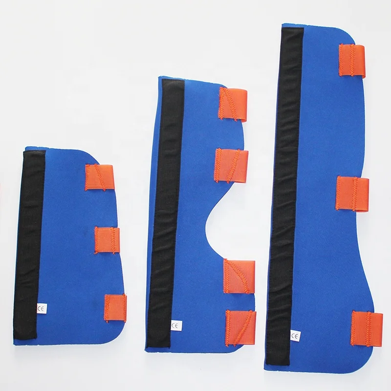 AZ medical fracture radiolucent flexible moldable  aluminum layers blue splint kit to rescue limbs simple curve