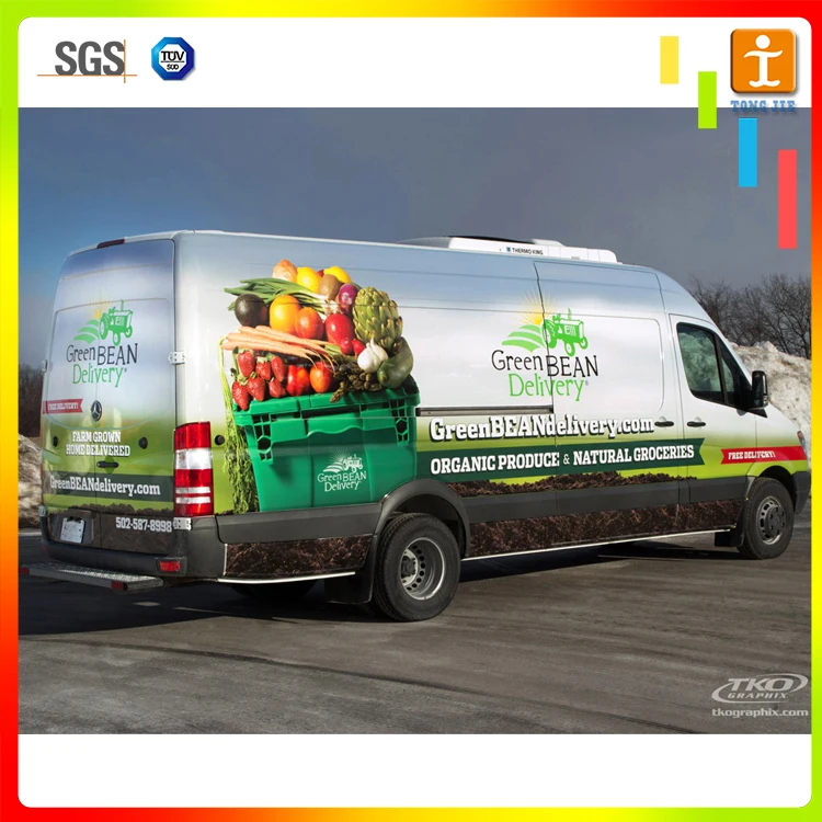 Advertising car school vans trucks vehicle fleet pvc vinyl wrap sticker decal bus sign