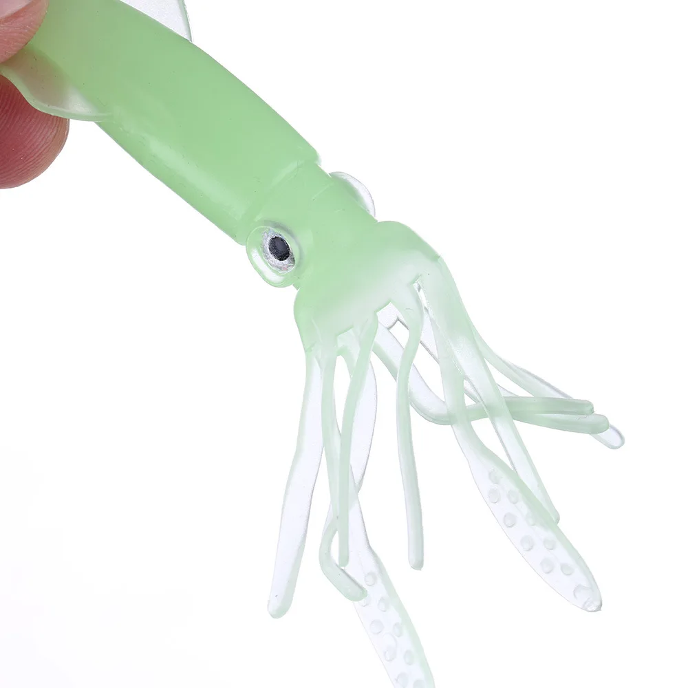 
Luminous Squid Fishing Tackle,Soft Plastic Bait Hook 10cm 8g 5pcs/Package Drop Ship Wholesale 