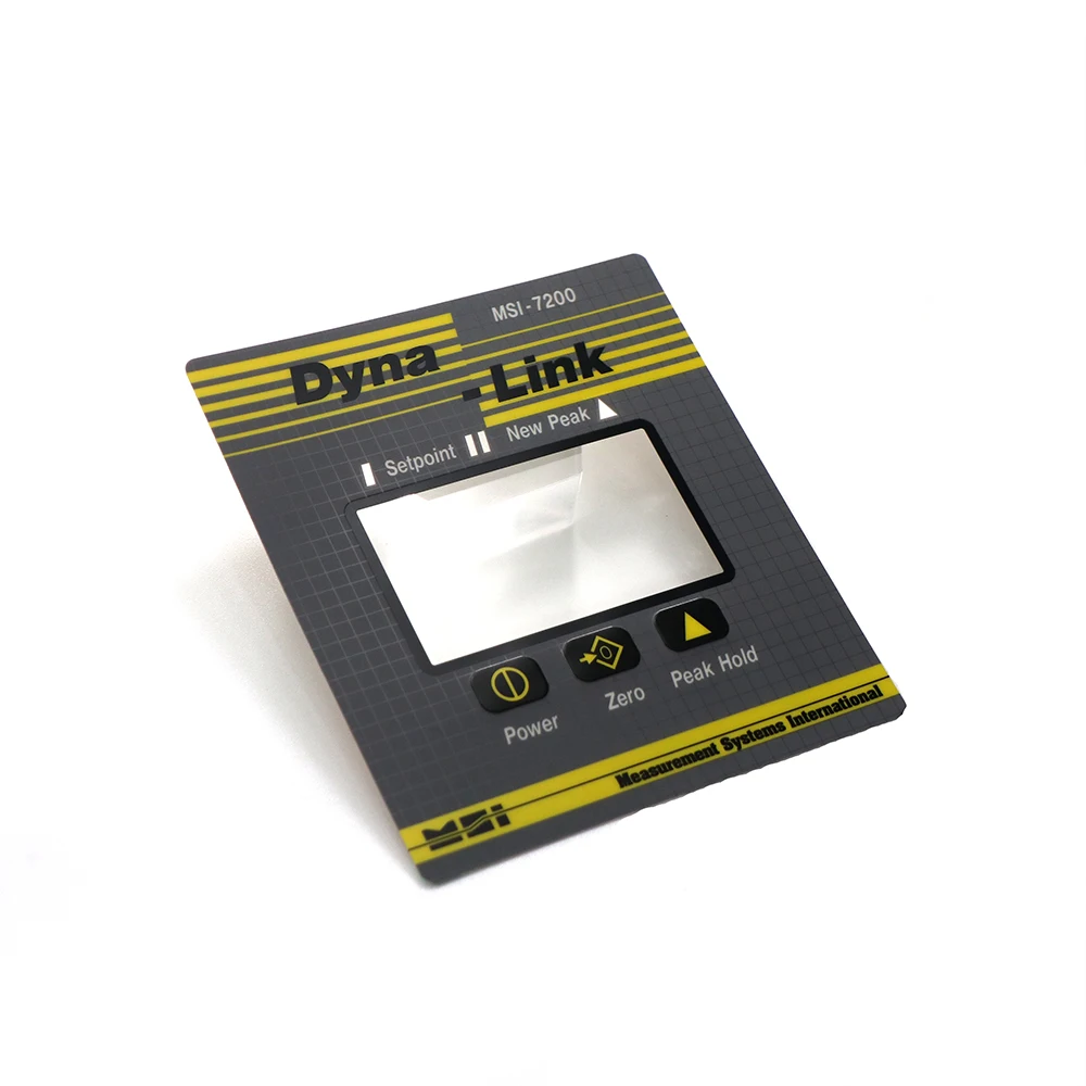 Economical custom membrane switch button panel with transparent LCD screen